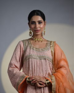 Noor-e-Gul Handcrafted Anarkali Suit Set - Image 4