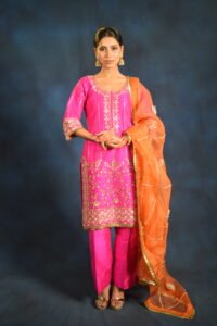 Rangrez Rani Embroidered Kurta Set with Dupatta - Image 2