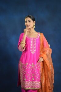 Rangrez Rani Embroidered Kurta Set with Dupatta - Image 11