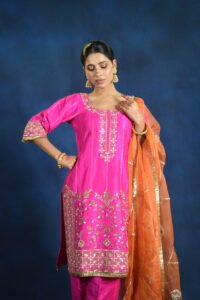 Rangrez Rani Embroidered Kurta Set with Dupatta - Image 10