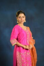 Rangrez Rani Embroidered Kurta Set with Dupatta - Image 8