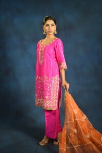 Rangrez Rani Embroidered Kurta Set with Dupatta - Image 7