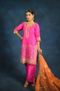 Rangrez Rani Embroidered Kurta Set with Dupatta - Image 6