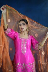 Rangrez Rani Embroidered Kurta Set with Dupatta - Image 14
