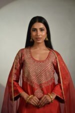 Red Embroidered Punjabi Suit Set - Image 7